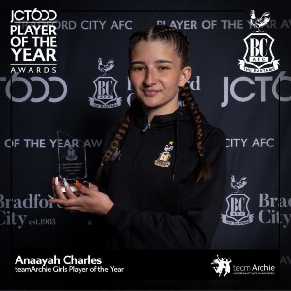 The Winner of the teamArchie Player of the Year Award is announced